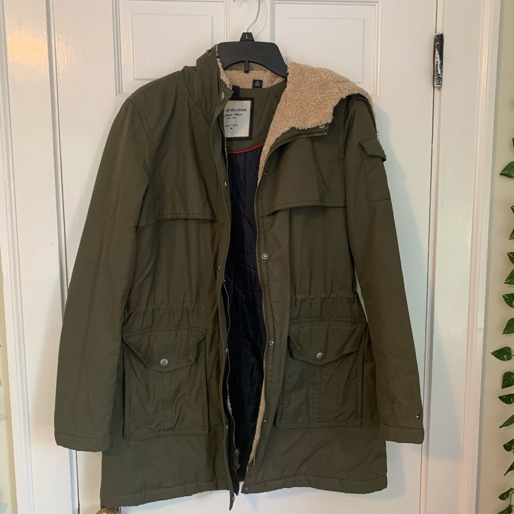 Tommy Hilfiger green winter jacket